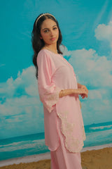 Dhaga Stitched Solid 2 Piece Emb Suit-Flavia