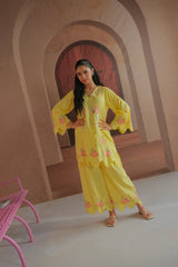 Dhaga Stitched Solid 2 Piece Emb Suit-Glowup