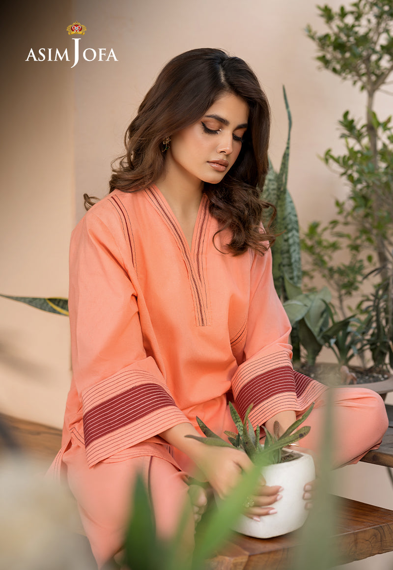 Asim Jofa Essential Pret Drop 6 Ajpb-115 Dyed Jacquard 2 Pcs