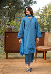 Asim Jofa Essential Pret Drop 6 Ajpb-120 Embroidered Cambric 3 Pcs