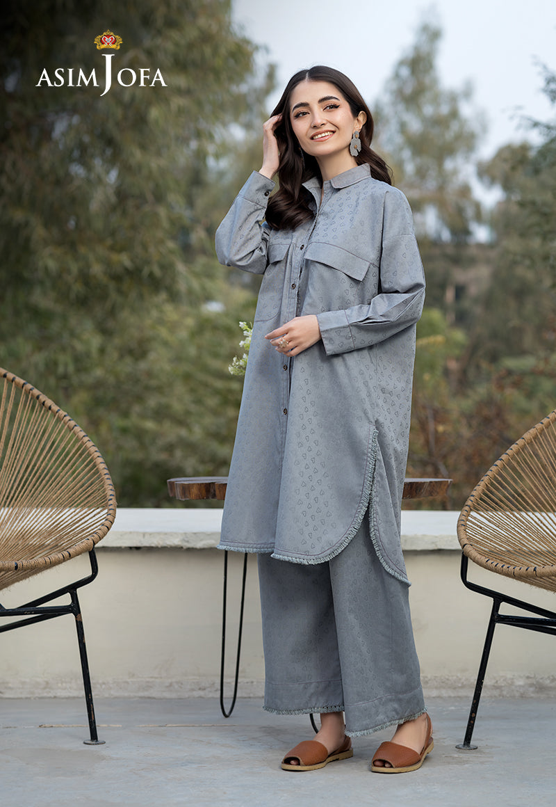 Asim Jofa Essential Pret Drop 6 Ajpb-114 Dyed Jacquard 2 Pcs