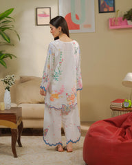 Dhaga Stitched 2 Piece Co-ords Set-Candy Colada
