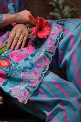 Print Muse By Sahar Stitched Co Ords Cambric Suit-Tropical Bloom