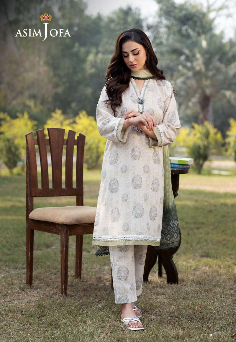 Asim Jofa Essential Pret Drop 6 Ajpb-63 Printed Cambric  3 Pcs