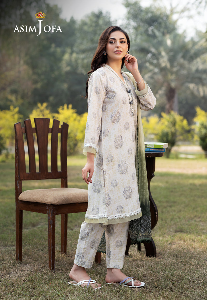 Asim Jofa Essential Pret Drop 6 Ajpb-63 Printed Cambric  3 Pcs