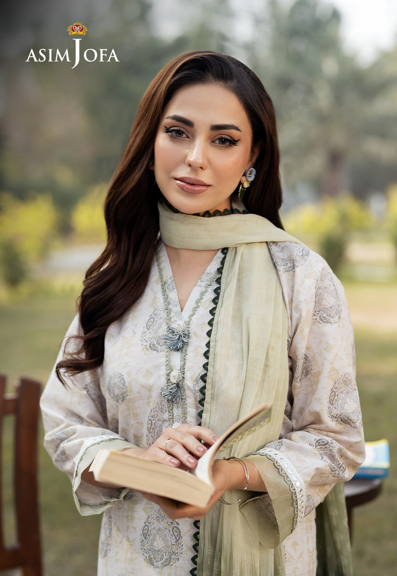 Asim Jofa Essential Pret Drop 6 Ajpb-63 Printed Cambric  3 Pcs