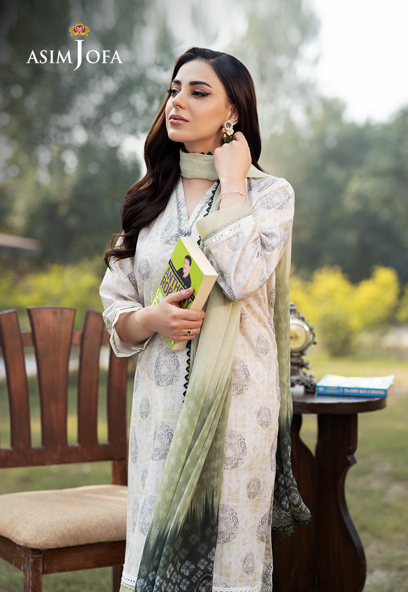 Asim Jofa Essential Pret Drop 6 Ajpb-63 Printed Cambric  3 Pcs