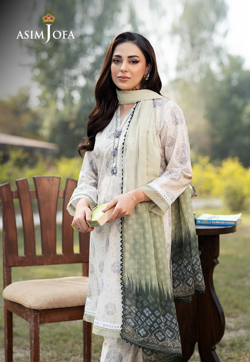 Asim Jofa Essential Pret Drop 6 Ajpb-63 Printed Cambric  3 Pcs