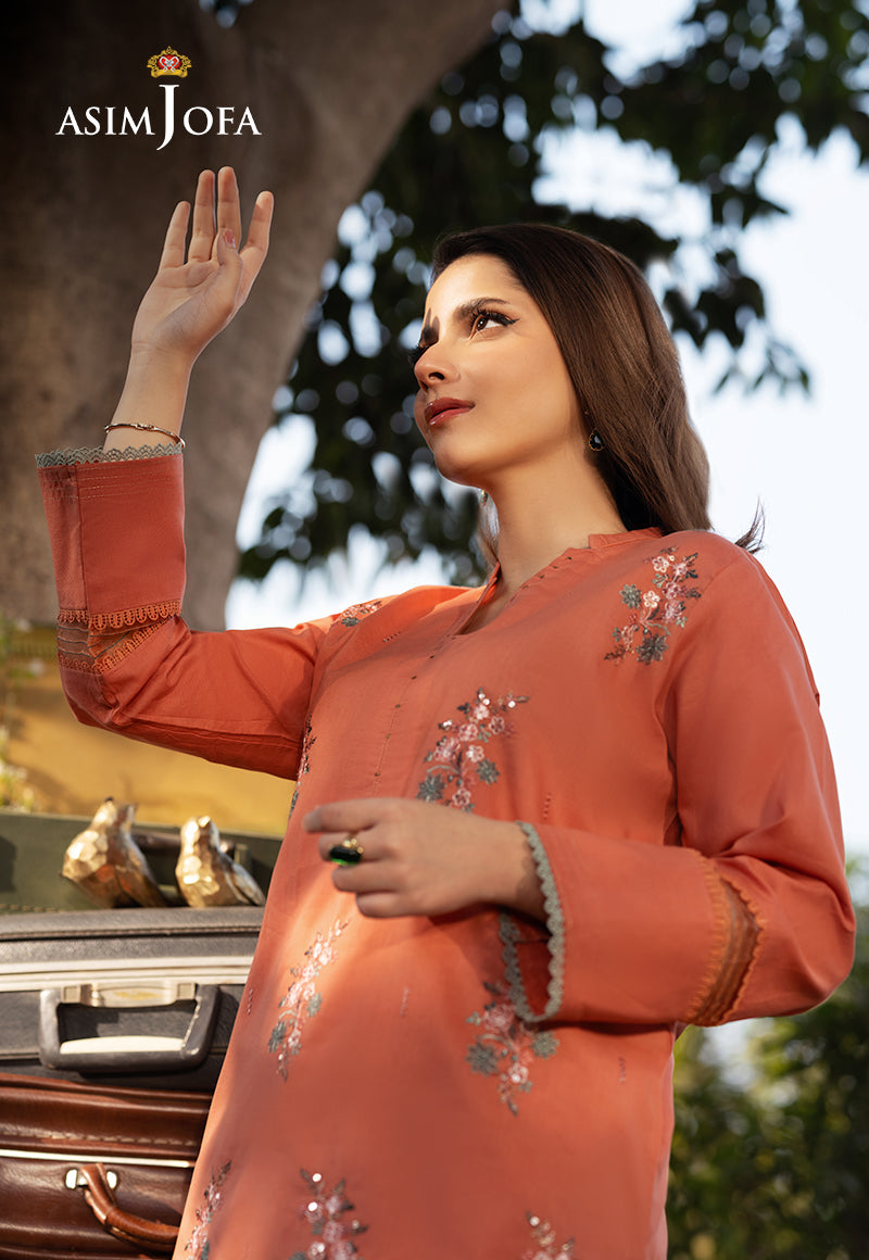 Asim Jofa Essential Pret Drop 6 Ajpb-96 Embroidered Cambric 2 Pcs