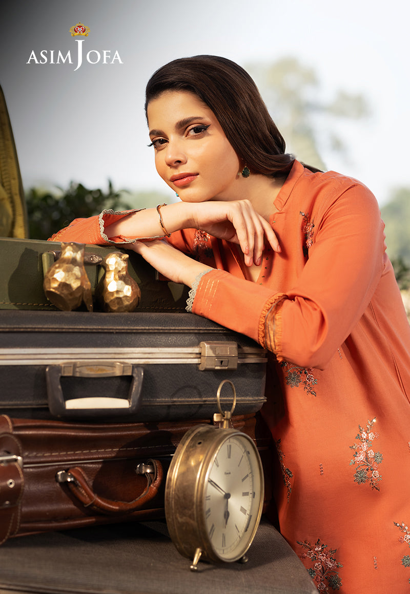 Asim Jofa Essential Pret Drop 6 Ajpb-96 Embroidered Cambric 2 Pcs