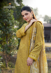 Asim Jofa Essential Pret Drop 6 Ajpb-91 Printed Embroidered Cambric  3 Pcs