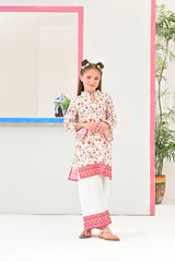 Dhaga Stitched 2 Piece Premium Cotton Lawn Kids Collection'2025-OPAL