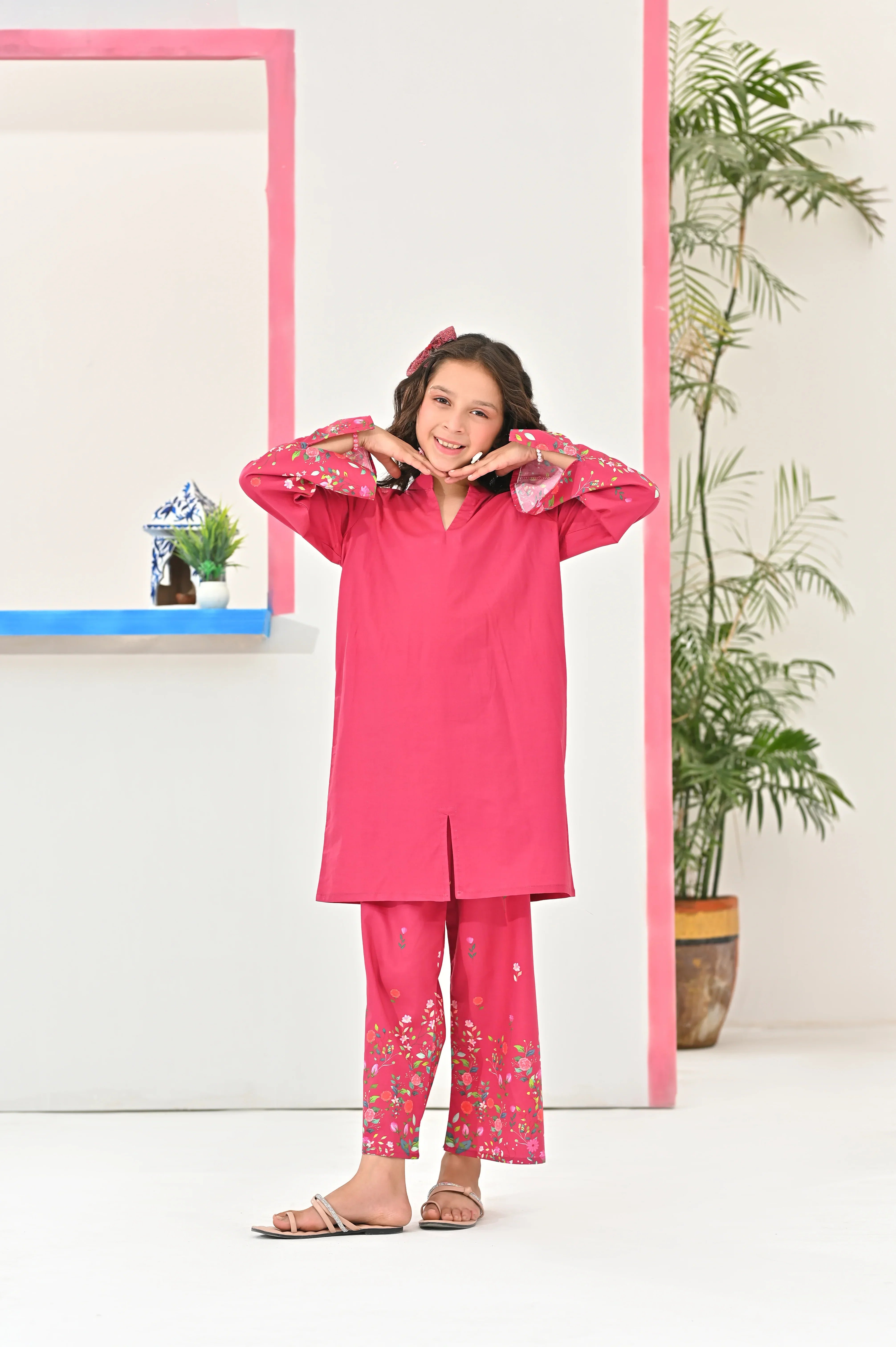 Dhaga Stitched 2 Piece Premium Cotton Lawn Kids Collection'2025-Matilda