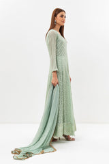 Manahils Stitched Formals Az 01-Aqua