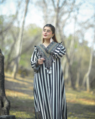 Urban Cut Stitched 1 Piece Emb Cotton Eid Edit-C0260-Long Dress