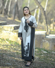 Urban Cut Stitched 1 Piece Emb Cotton Eid Edit-C0265-Long Dress