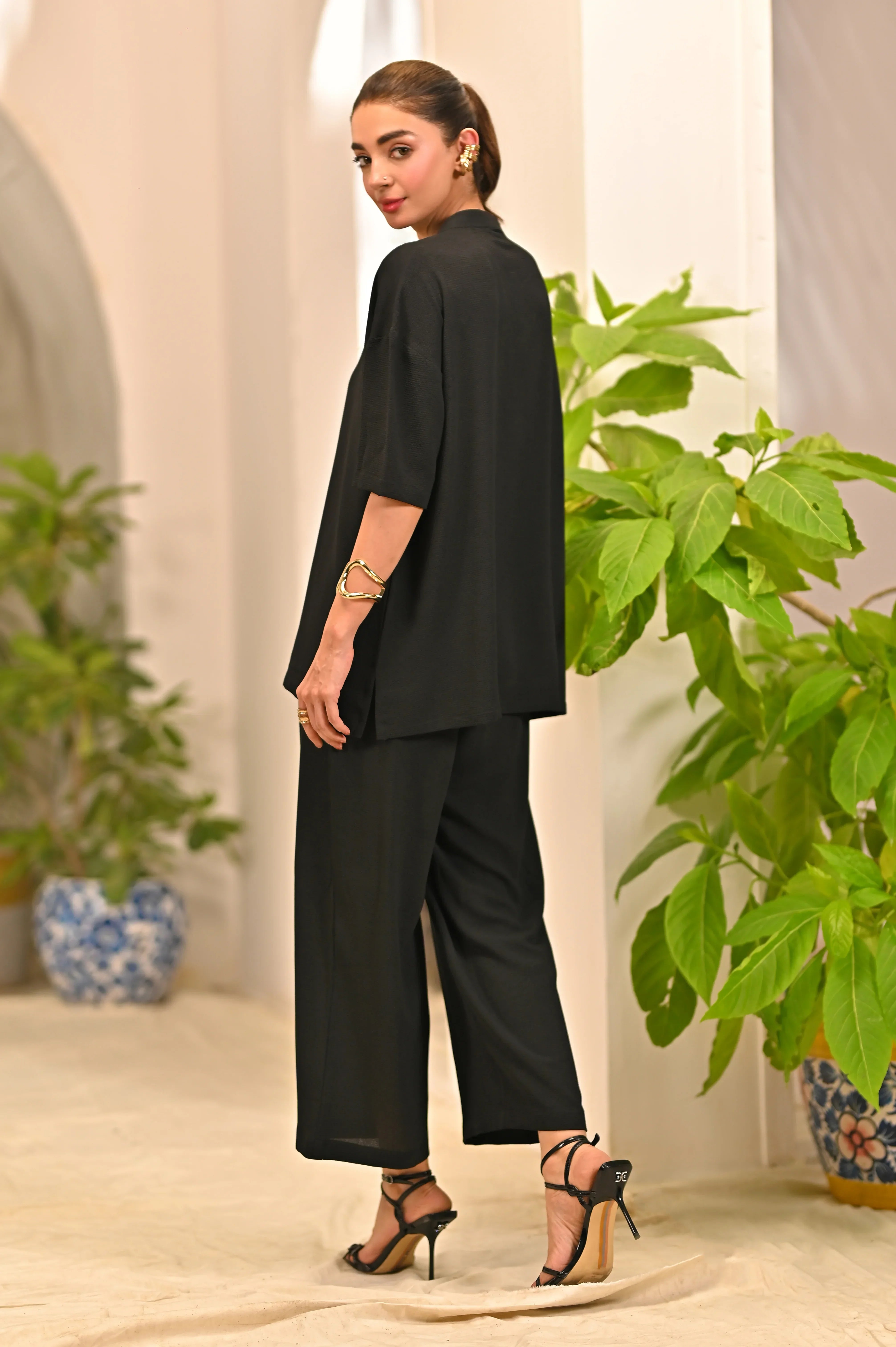 Dhaga Stitched 2 Piece Solids Crepe Summer Collection'2025-Aerin