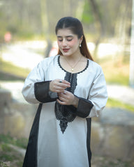 Urban Cut Stitched 1 Piece Emb Cotton Eid Edit-C0265-Long Dress