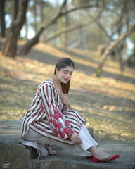 Urban Cut Stitched Co Ords Emb Cotton Eid Edit-C0255