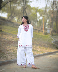 Urban Cut Stitched Co Ords Emb Cotton Eid Edit-C0256