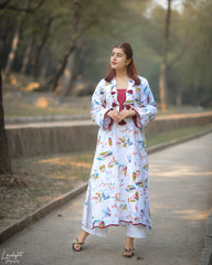 Urban Cut Women's Printed 2-Piece Cotton Suit-C0234