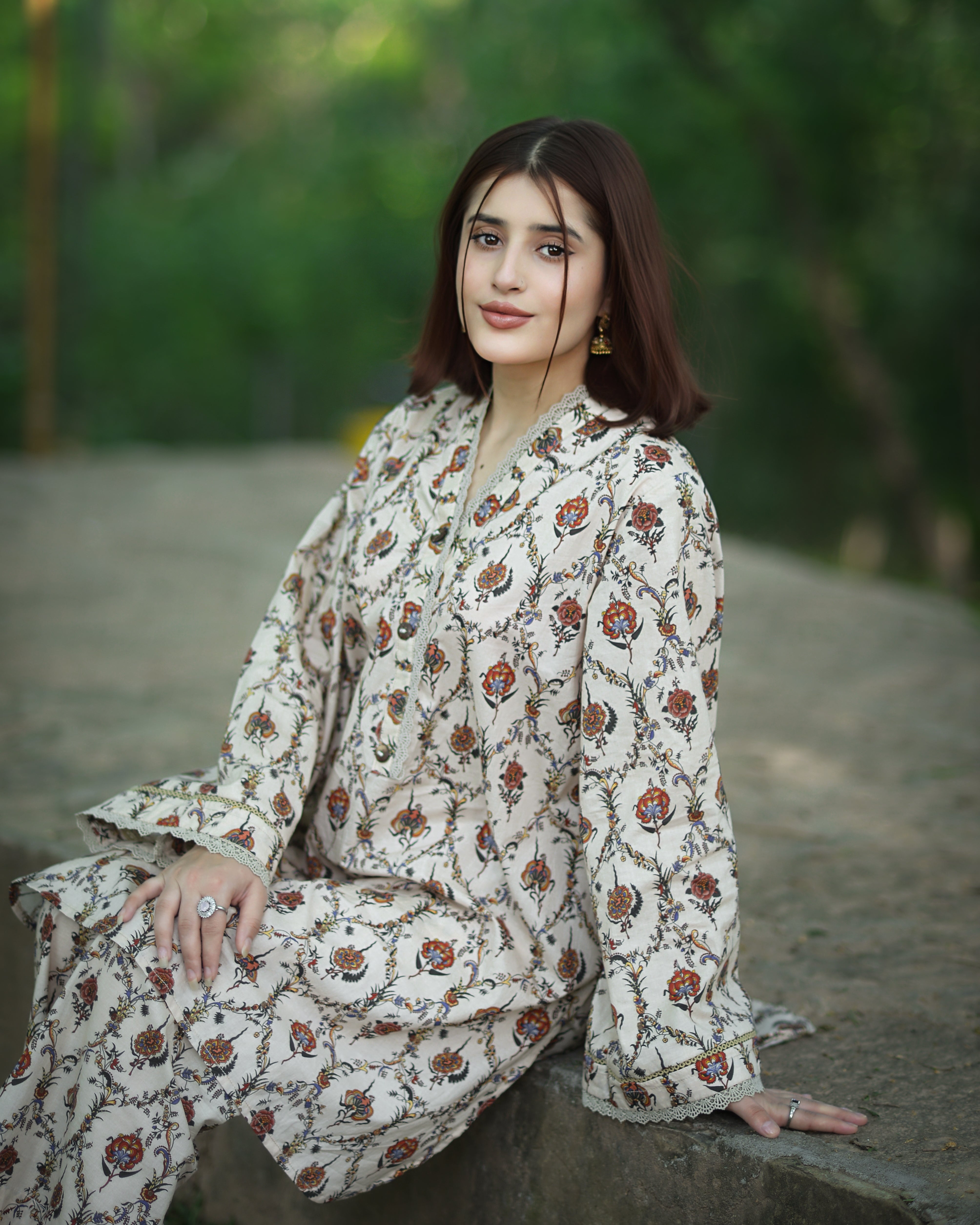 Urban Cut 2 Piece Cotton Printed Co- Ord Set