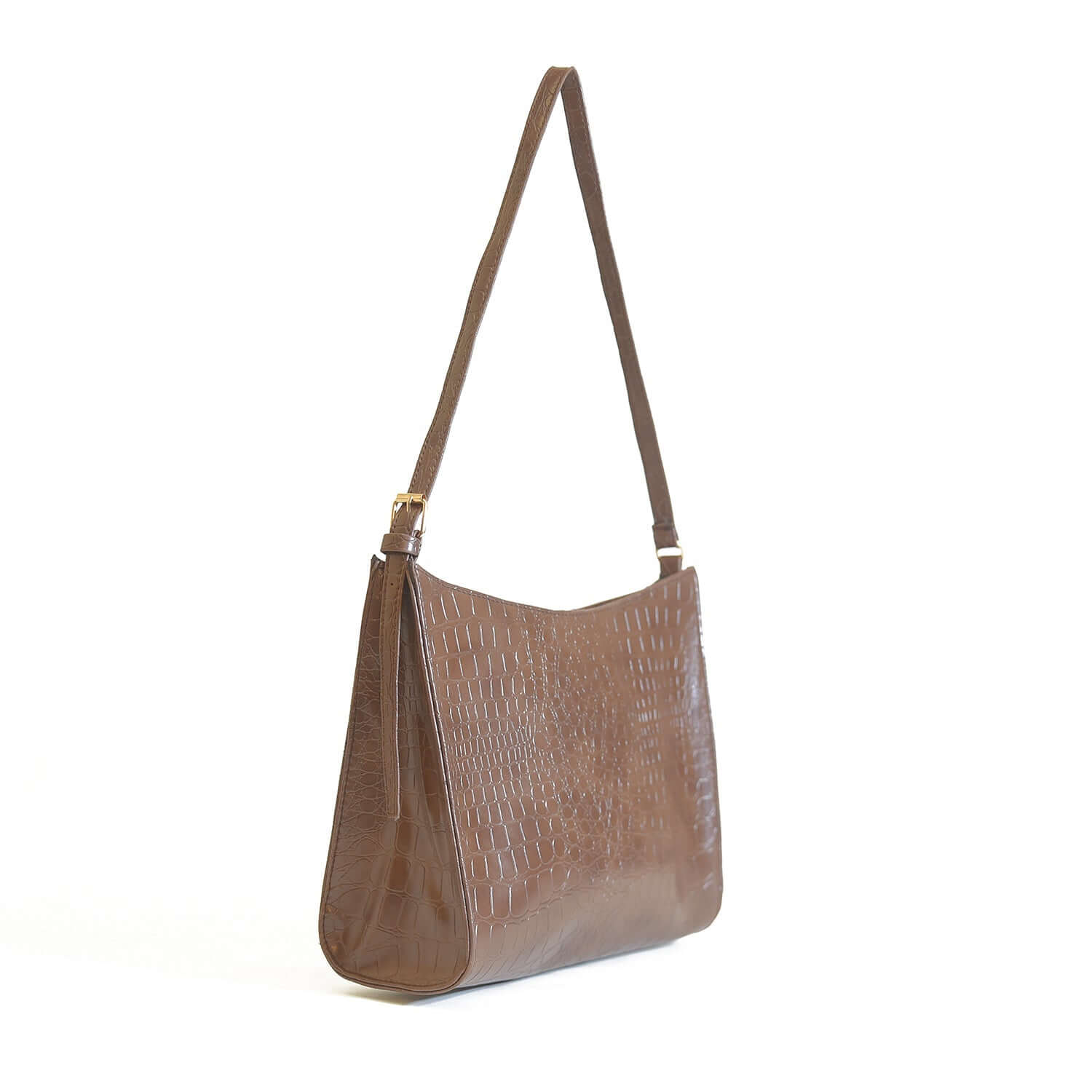 Half Moon Crocodile Brown - Bag X