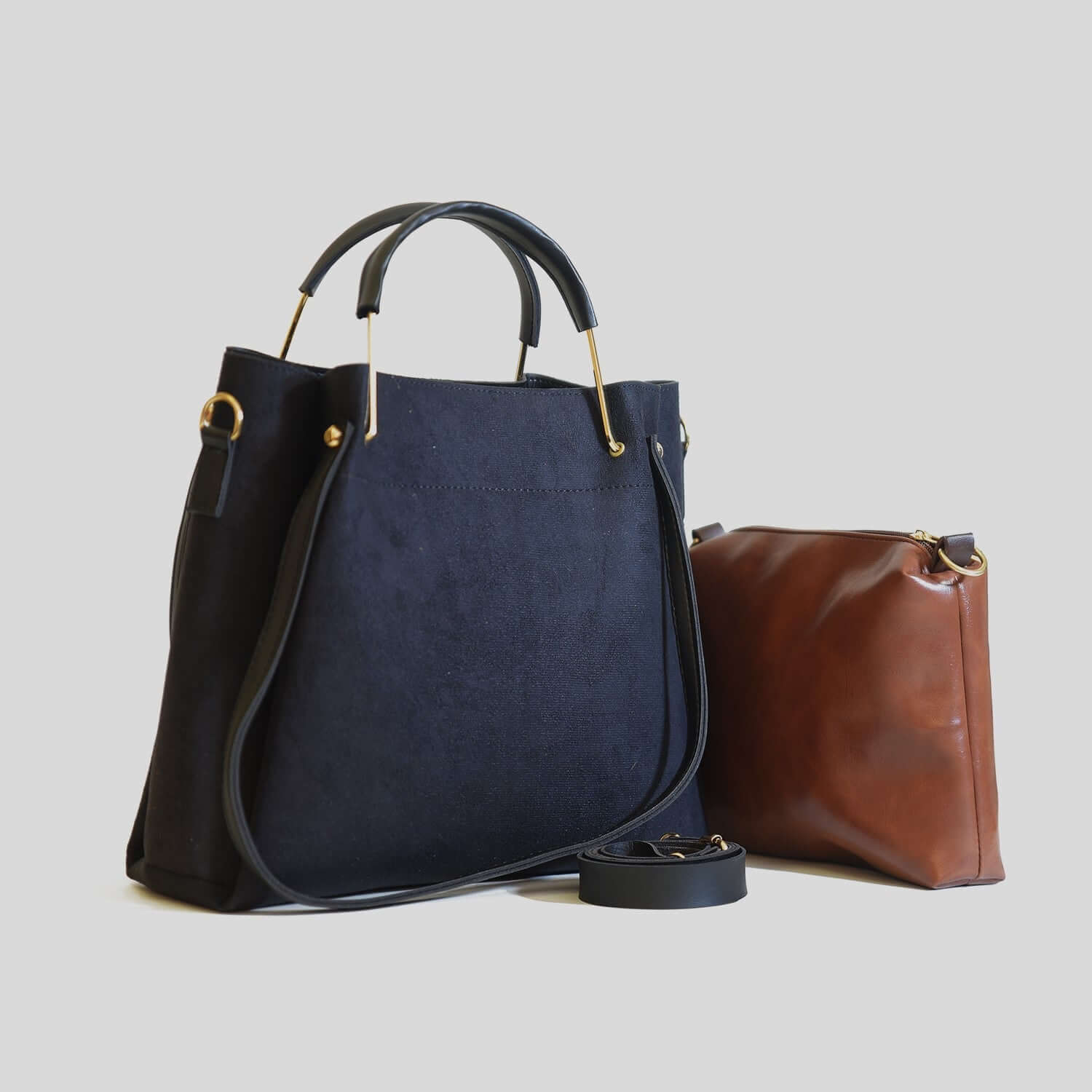 GEORGIA SUEDE BLACK - Bag X
