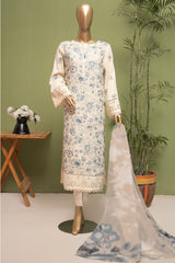 Dastan By HZ Unstitched 3 Piece Emb Slub Lawn Vol-03 Suit-DSE-03