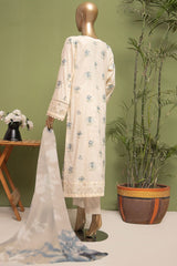 Dastan By HZ Unstitched 3 Piece Emb Slub Lawn Vol-03 Suit-DSE-03