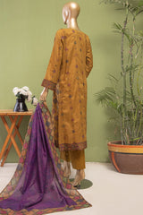 Dastan By HZ Unstitched 3 Piece Emb Slub Lawn Vol-03 Suit-DSE-04