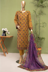 Dastan By HZ Unstitched 3 Piece Emb Slub Lawn Vol-03 Suit-DSE-04