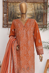 Dastan By HZ Unstitched 3 Piece Emb Slub Lawn Vol-03 Suit-DSE-06