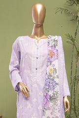 Dastan By HZ Unstitched 3 Piece Emb Slub Lawn Vol-03 Suit-DSE-07