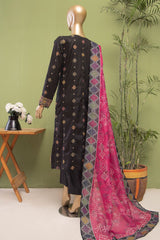 Dastan By HZ Unstitched 3 Piece Emb Slub Lawn Vol-03 Suit-DSE-09