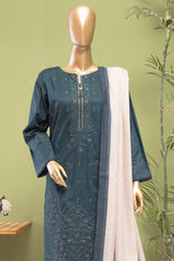 Dastan By HZ Unstitched 3 Piece Emb Slub Lawn Vol-03 Suit-DSE-10