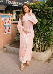 Sardinia Unstitched 3 Piece Lawn Collection-Dahlia - Momina Faiq Bajwa