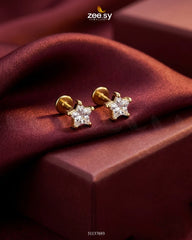 Zeesy-Dainty Star Crystal Stud Earrings
