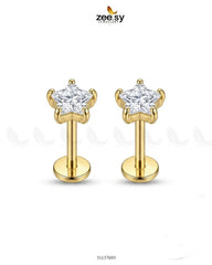 Zeesy-Dainty Star Crystal Stud Earrings
