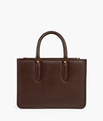 RTW Creation - Dark brown crocodile satchel bag