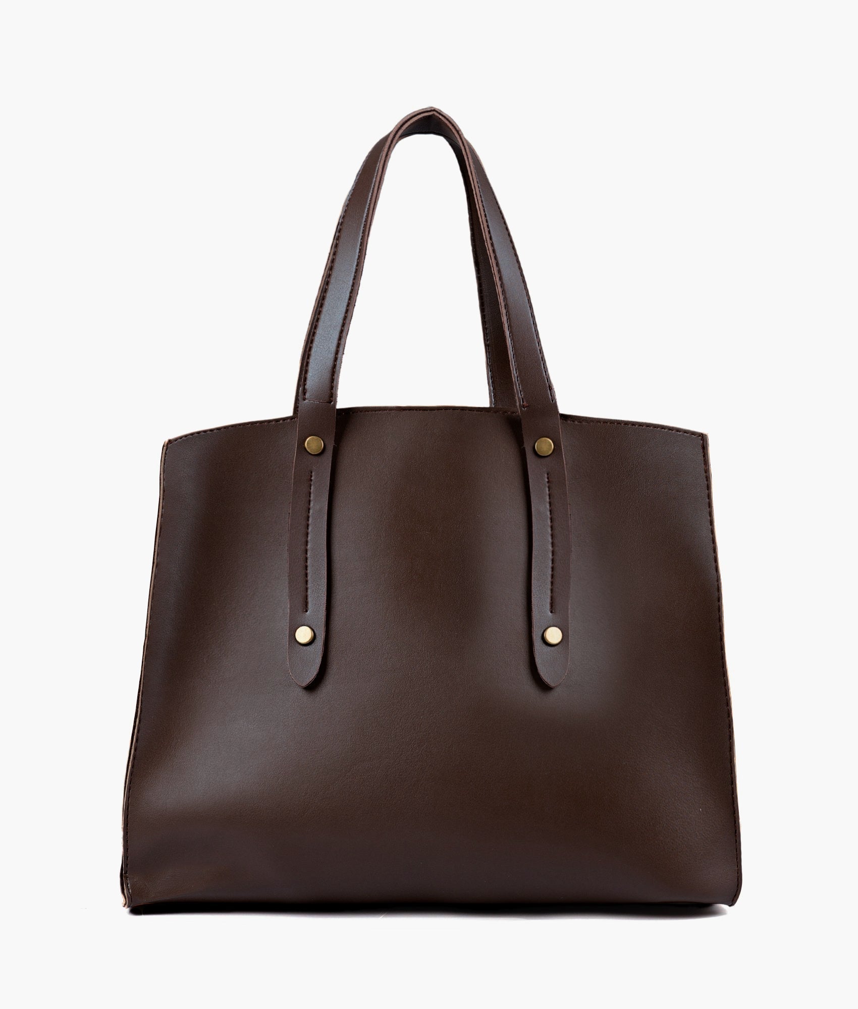 RTW Creation - Dark brown multi compartment satchel bag
