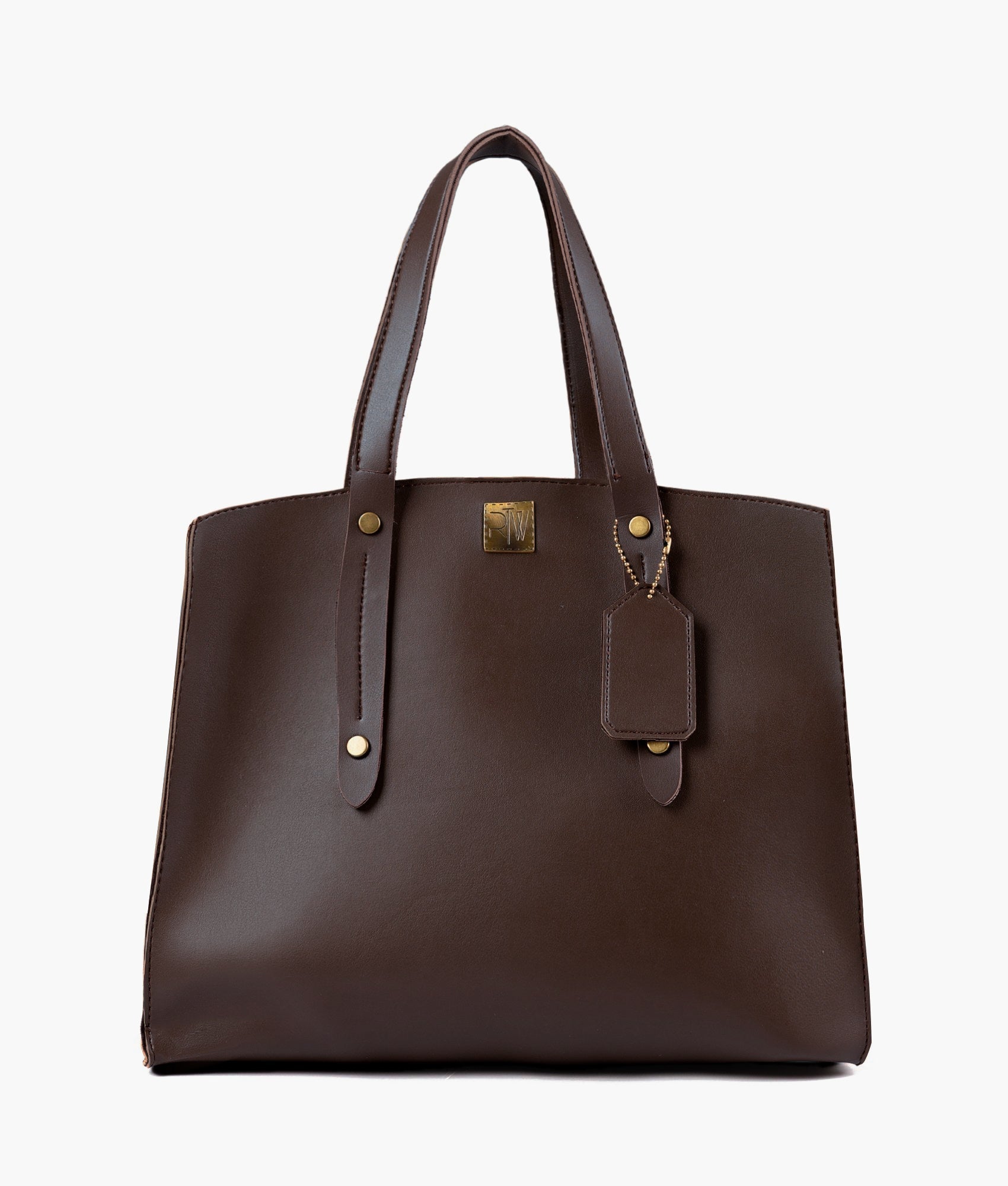RTW Creation - Dark brown multi compartment satchel bag