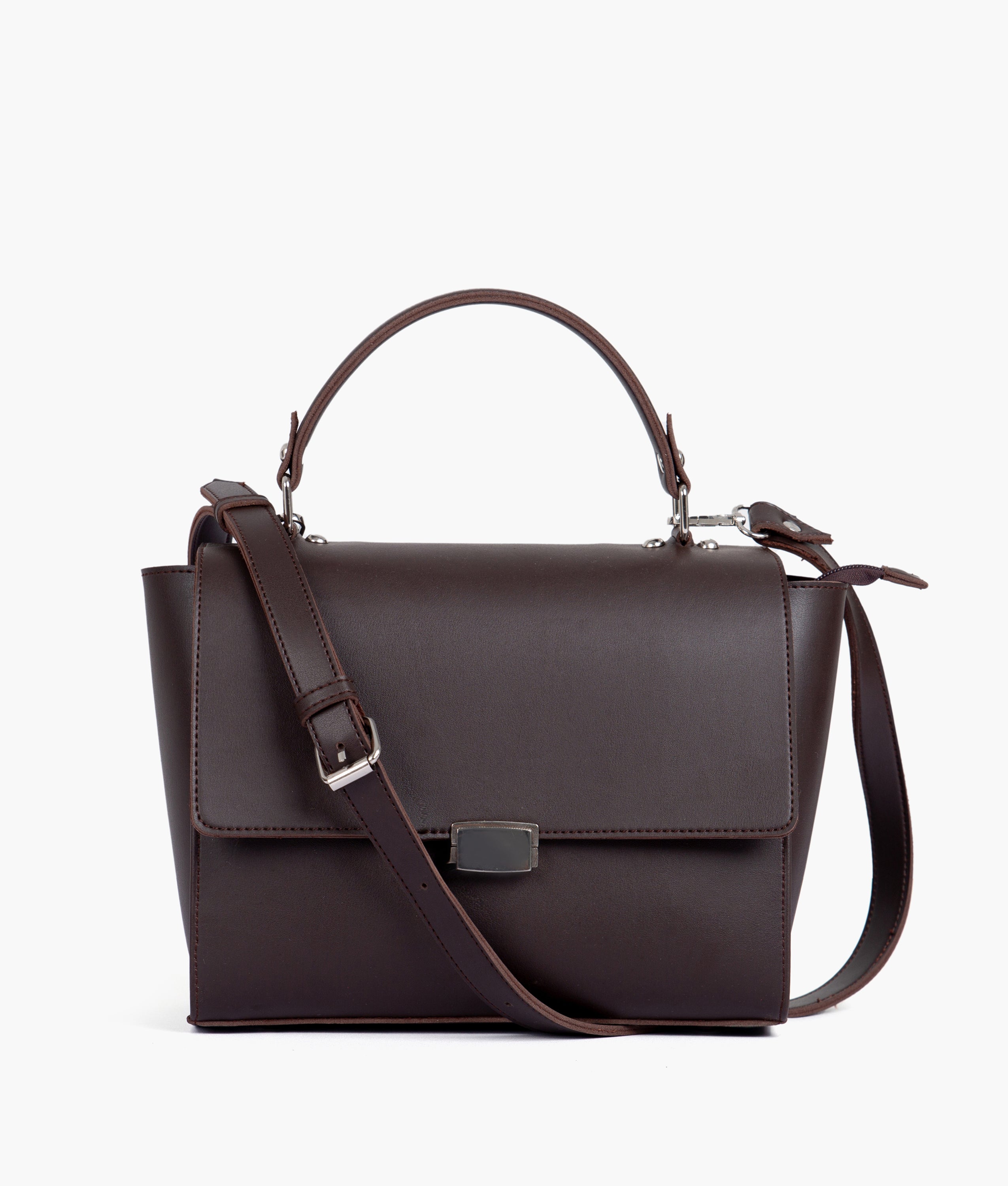 RTW Creation - Dark brown mini messenger bag