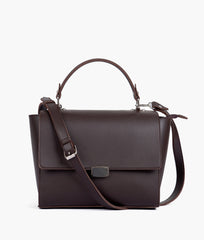 RTW Creation - Dark brown mini messenger bag