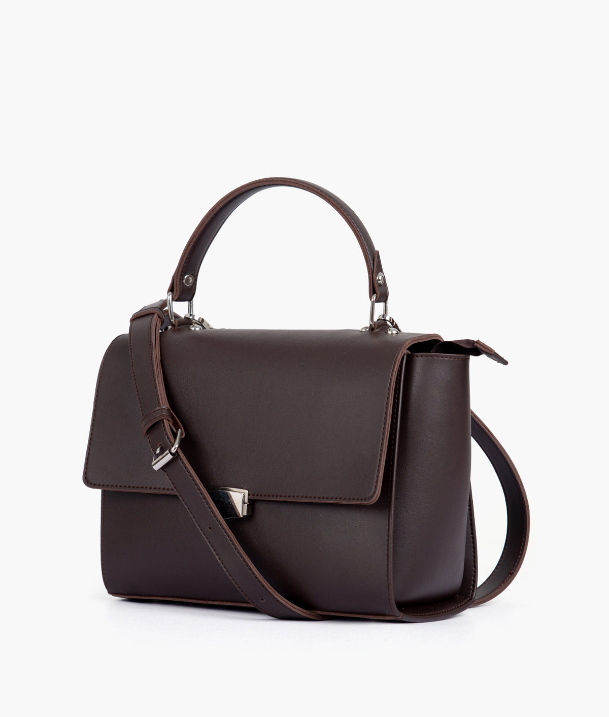 RTW Creation - Dark brown mini messenger bag