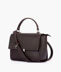 RTW Creation - Dark brown mini messenger bag