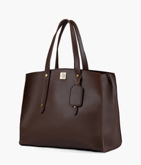 RTW Creation - Dark brown multi compartment satchel bag