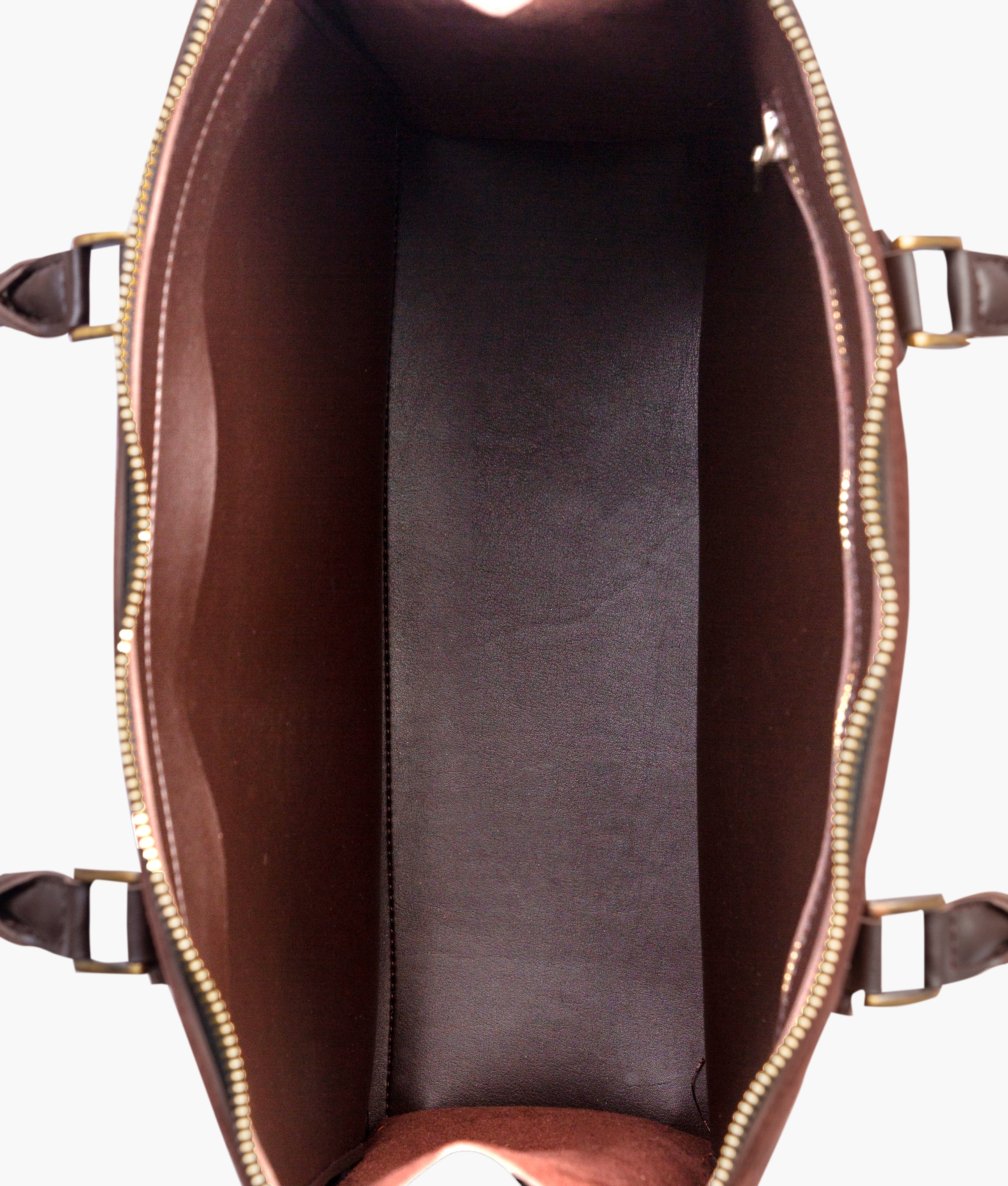 RTW Creation - Dark brown suede workplace handbag