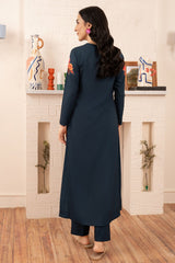 Morganite By Stitch Vibes Stitched 2 Piece Dress Collection'2024-Dark Navy Dress