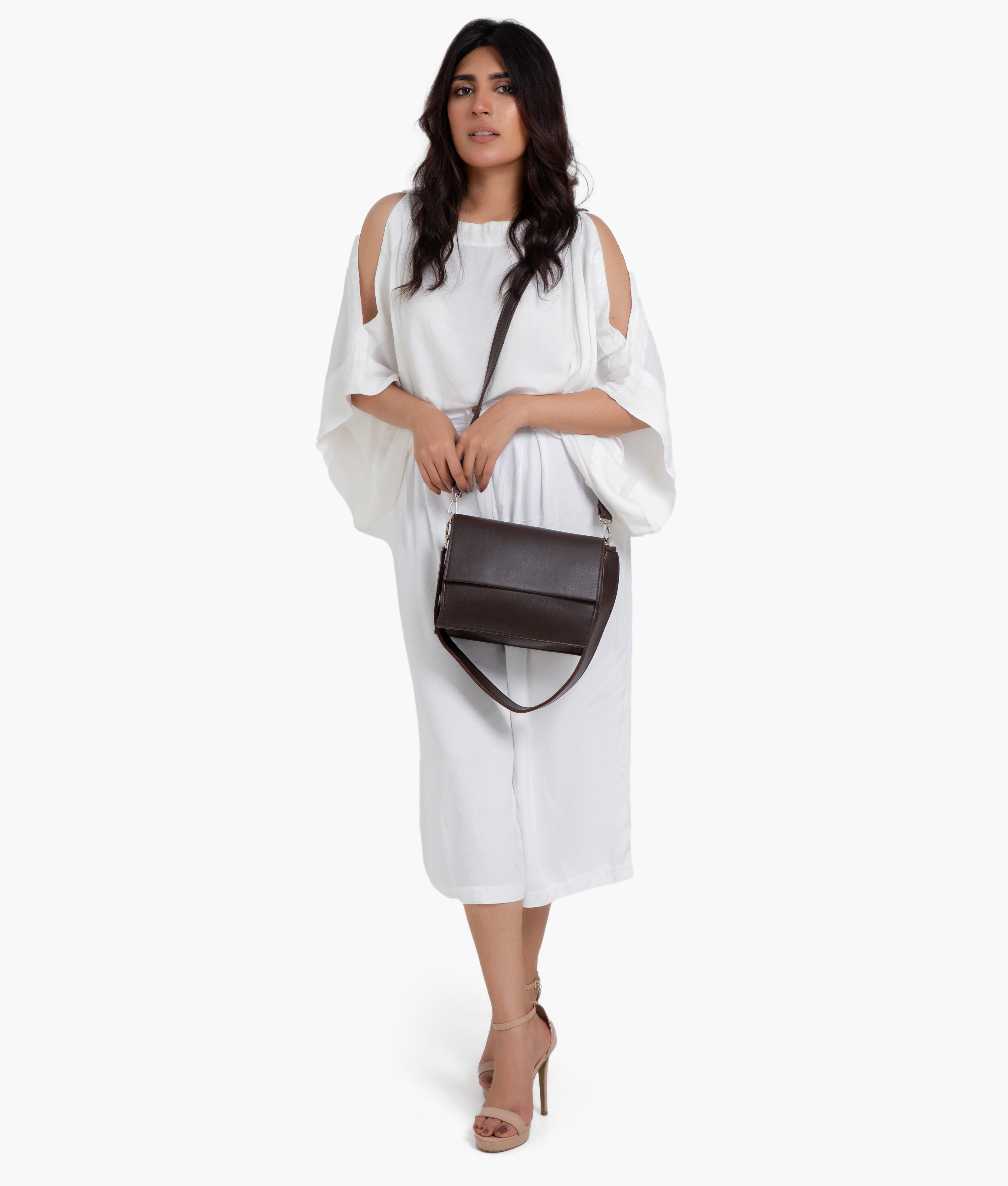RTW Creation - Dark brown mini cross-body bag